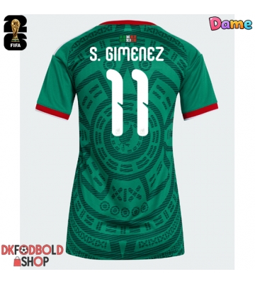 Mexico Santiago Gimenez #11 Hjemmebanetrøje Dame VM 2026 Kort ærmer